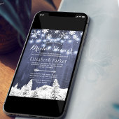 Winterwonderland sneeuwvrijgezellenfeest kaart