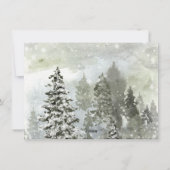 winterwonderland snow - kerstkaart (Achterkant)