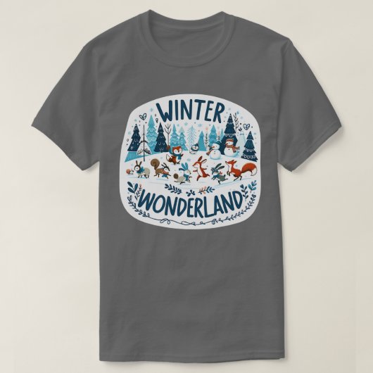 winterwonderland t-shirt (Design voorkant)