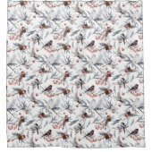 winterwonderland: vakantiedouchegordijn douchegordijn (Voorkant)