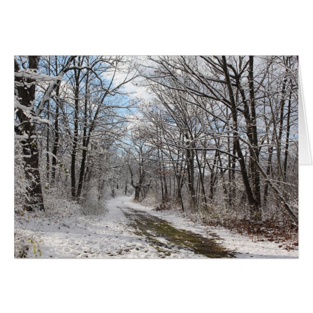 Winterwonderlandkaart (Voorkant Horizontaal)