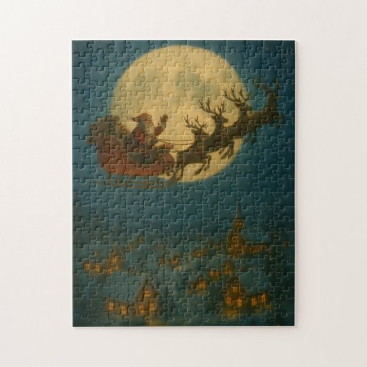 Winterwonderlandnacht Legpuzzel (Verticaal)