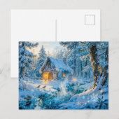 Winterwoning aan de bosbeek briefkaart (Voorkant / Achterkant)