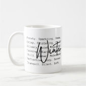 Winterwoorden & emoties Keramische Mok (Links)