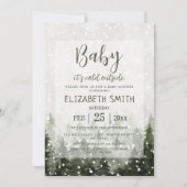 Winterwoud Baby Het is koud buiten Baby shower Kaart (Voorkant)
