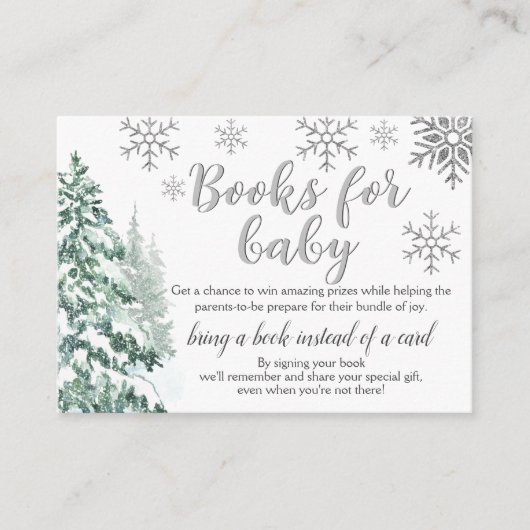 Winterwoud | Boeken voor Baby Enclosure Kaart (Voorkant)