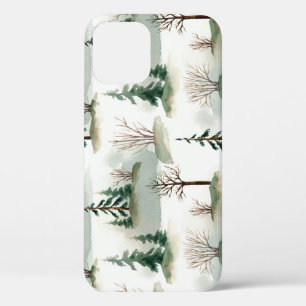 Winterwoud: handgetekende groene vervaging Case-Mate iPhone case