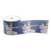 Wintery Blue Ballerina Satijnen Lint (Spoel)