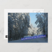 Wintery Country Road Briefkaart (Voorkant / Achterkant)