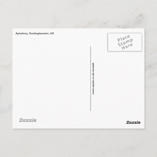 Wintery Countryside Briefkaart (Achterkant)