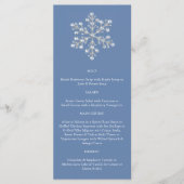 Wintery Crystal Snowflake Menu (Voorkant)