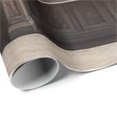 Wintery Elegante Bibliotheek Cadeaupapier (Rol Hoek)