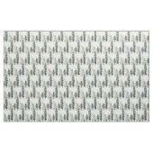Wintery Evergreen Forest of Trees Waterverf Stof (Yard (91,4 cm))