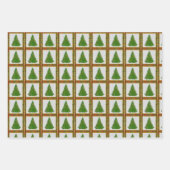 Wintery Festive Cheerful Fireplace Kerstmis Inpakpapier Vel (Voorkant 3)