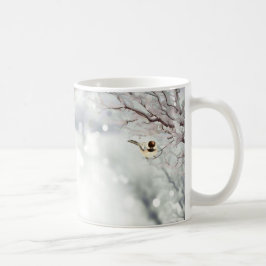 Wintery Frosty Trees Birds Gray Chickadee Koffiemok