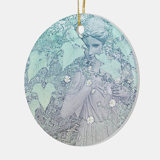 Wintery Goddess Keramisch Ornament (Links)