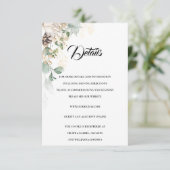 Wintery Gold bloemenbehuizing Kaart Details (Staand voorkant)