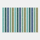 Wintery Green kerstboomvakantie Inpakpapier Vel (Voorkant 3)