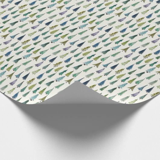 Wintery Green Kerstmis - Gift Cadeaupapier (Hoek)