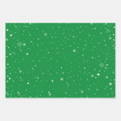 Wintery kerstschaduwen van Green Gift Inpakpapier Vel (Voorkant 3)