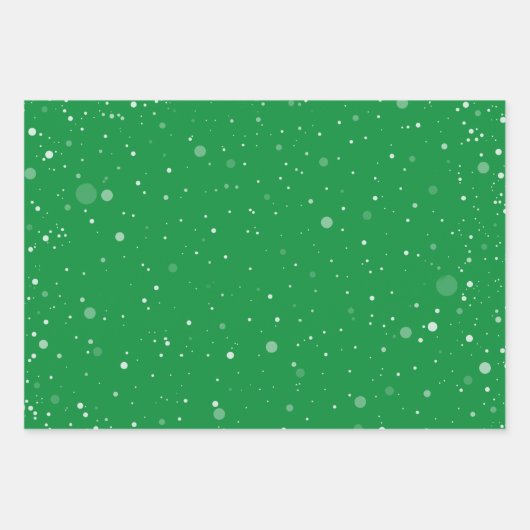 Wintery kerstschaduwen van Green Gift Inpakpapier Vel (Voorkant 3)