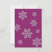 Wintery Magenta RSVP (Achterkant)