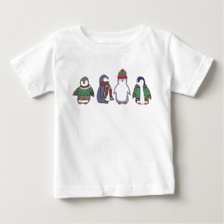Wintery Penguins Baby Romper
