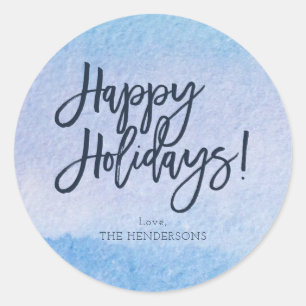 Wintery Prettige feestdagen Stickers