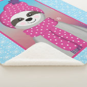 Wintery Racoon Sherpa Deken (3/4)