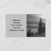 Wintery Scene Visitekaartje (Achterkant)