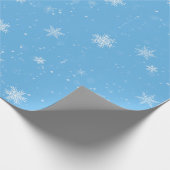 Wintery Snowfall Cadeaupapier (Hoek)