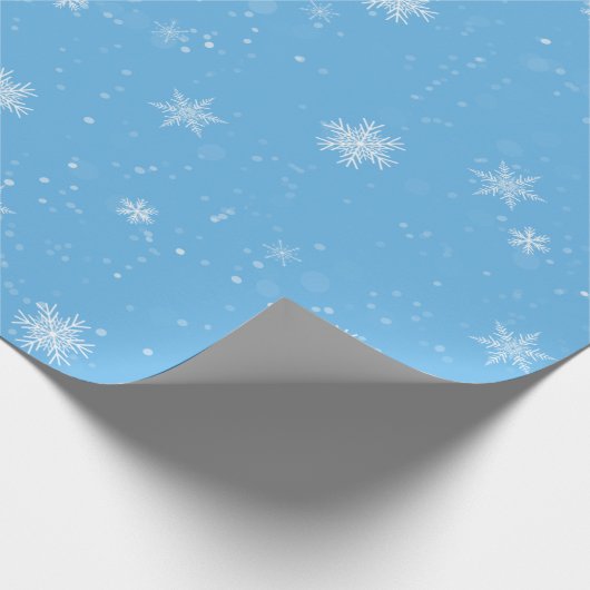 Wintery Snowfall Cadeaupapier (Hoek)