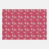 Wintery Snowshoe Flat Wrap (3 vellen) Inpakpapier Vel (Voorkant 3)