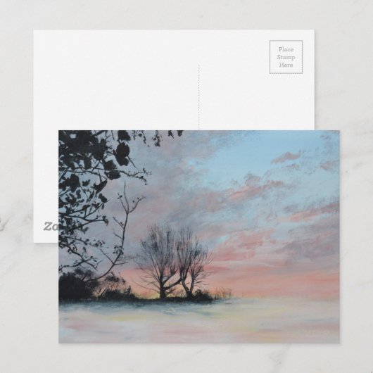 Wintery Sunrise Briefkaart (Voorkant / Achterkant)