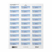 Wintery Tree of Cupcakes Retouradres Etiket (Full Sheet)