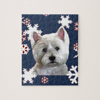 WINTERY WESTIE LEGPUZZEL