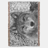 Wintery Wolf Throw Blanket Deken (Voorkant Verticaal)