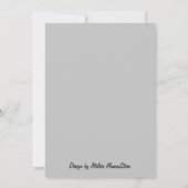  „Winterzauber – Einladung mit verschneitem See Kaart (Achterkant)