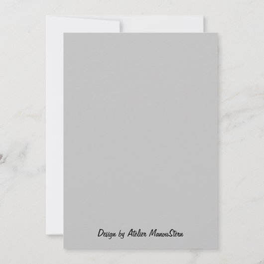 „Winterzauber – Einladung mit verschneitem See Kaart (Achterkant)