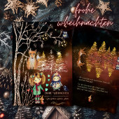 Winterzauber Frohe Weihnachtskarte Folie Feestdagenkaart