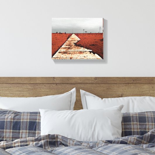 Winterzee Canvas Afdruk (Insitu (Slaapkamer))