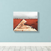 Winterzee Canvas Afdruk (Insitu (Houten vloer))