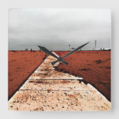 Winterzee Vierkante Klok (Voorkant)