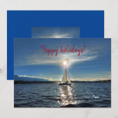 winterzeilen feestdagenkaart (Voorkant / Achterkant)