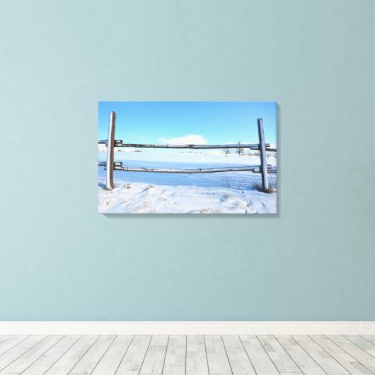 Winterzeit Canvas Afdruk (Insitu (Houten vloer))