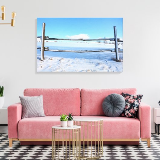 Winterzeit Canvas Afdruk (Insitu (Woonkamer))