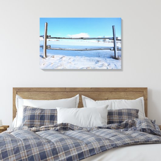 Winterzeit Canvas Afdruk (Insitu (Slaapkamer))