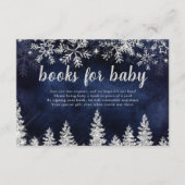 Winterzilversneeuwpiennagboeken voor baby informatiekaartje (Voorkant)