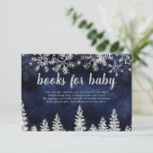 Winterzilversneeuwpiennagboeken voor baby informatiekaartje (Staand voorkant)