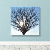 winterzon canvas afdruk (Insitu (Houten vloer))